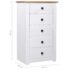 vidaXL Sideboard White 46x40x89 cm Pine Panama Range - Image 10