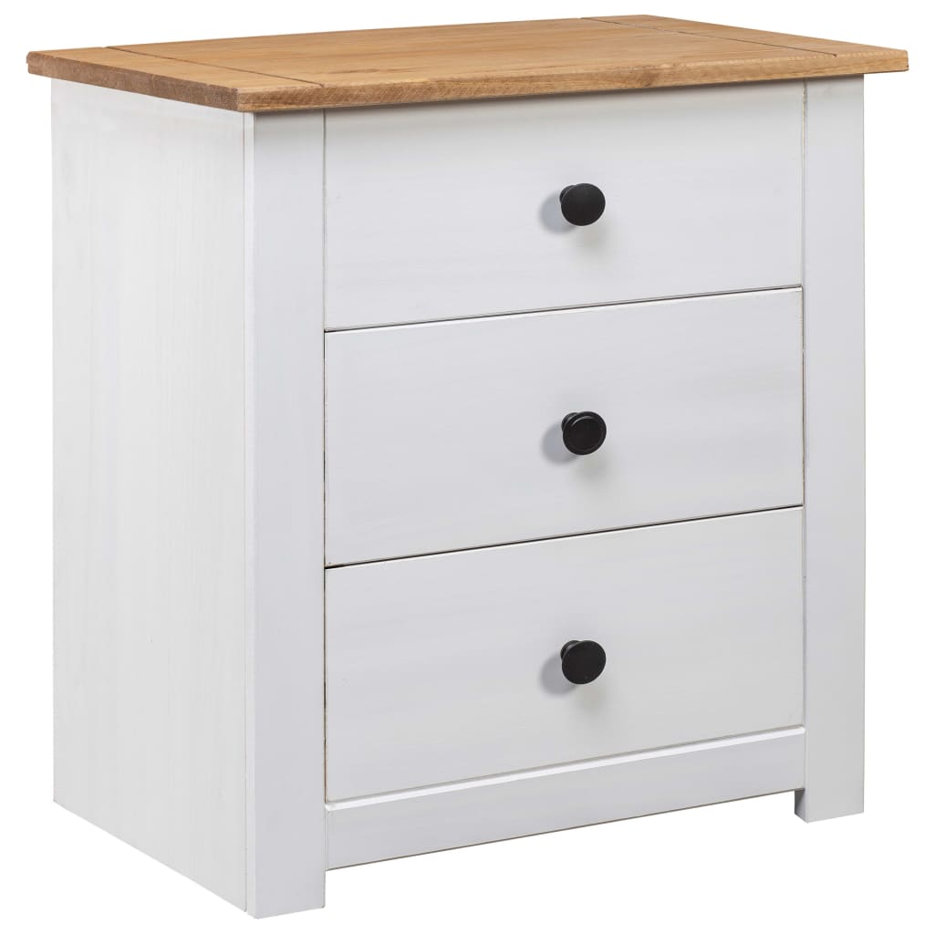 8719883682235_a_en_hd_1 vidaXL Bedside Cabinet White 46x40x57 cm Pinewood Panama Range - Image 1