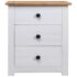 vidaXL Bedside Cabinet White 46x40x57 cm Pinewood Panama Range - Image 4
