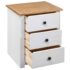 vidaXL Bedside Cabinet White 46x40x57 cm Pinewood Panama Range - Image 6