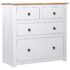 vidaXL Sideboard White 80x40x83 cm Pinewood Panama Range