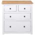 vidaXL Sideboard White 80x40x83 cm Pinewood Panama Range - Image 7