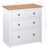 vidaXL Sideboard White 80x40x83 cm Pinewood Panama Range - Image 10
