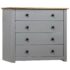 vidaXL Side Cabinet Grey 80x40x73 cm Pine Panama Range