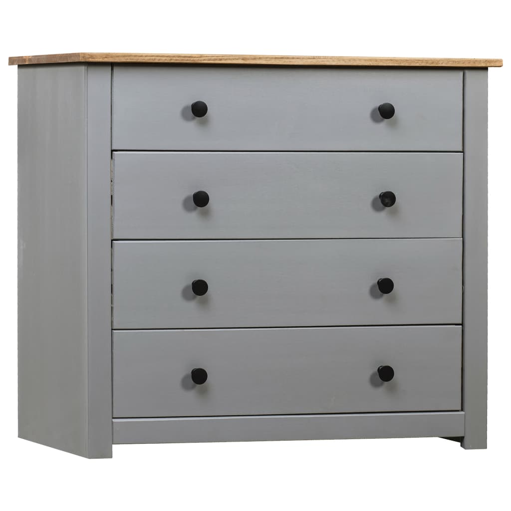 8719883682280_a_en_hd_1 vidaXL Side Cabinet Grey 80x40x73 cm Pine Panama Range - Image 1
