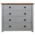vidaXL Side Cabinet Grey 80x40x73 cm Pine Panama Range - Image 2