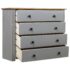 vidaXL Side Cabinet Grey 80x40x73 cm Pine Panama Range - Image 4