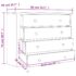 vidaXL Side Cabinet Grey 80x40x73 cm Pine Panama Range - Image 7