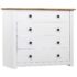 vidaXL Side Cabinet White 80x40x73 cm Pine Panama Range