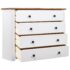 vidaXL Side Cabinet White 80x40x73 cm Pine Panama Range - Image 4
