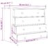 vidaXL Side Cabinet White 80x40x73 cm Pine Panama Range - Image 7