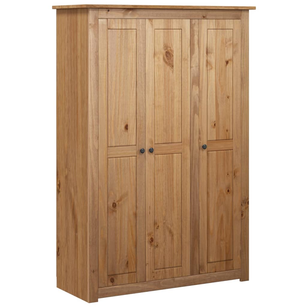 8719883682303_a_en_hd_1 vidaXL 3-Door Wardrobe 118x50x171.5 cm Pine Panama Range - Image 2