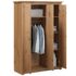 vidaXL 3-Door Wardrobe 118x50x171.5 cm Pine Panama Range - Image 4