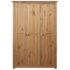 vidaXL 3-Door Wardrobe 118x50x171.5 cm Pine Panama Range - Image 5