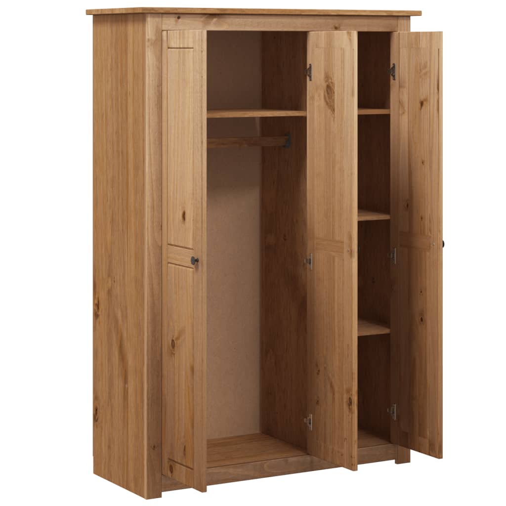 8719883682303_g_en_hd_3 vidaXL 3-Door Wardrobe 118x50x171.5 cm Pine Panama Range - Image 6