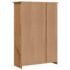 vidaXL 3-Door Wardrobe 118x50x171.5 cm Pine Panama Range - Image 8