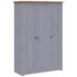vidaXL 3-Door Wardrobe Grey 118x50x171.5 cm Pine Panama Range - Image 2
