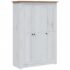 vidaXL 3-Door Wardrobe White 118x50x171.5 cm Pine Panama Range - Image 2