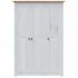 vidaXL 3-Door Wardrobe White 118x50x171.5 cm Pine Panama Range - Image 5