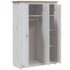 vidaXL 3-Door Wardrobe White 118x50x171.5 cm Pine Panama Range - Image 6