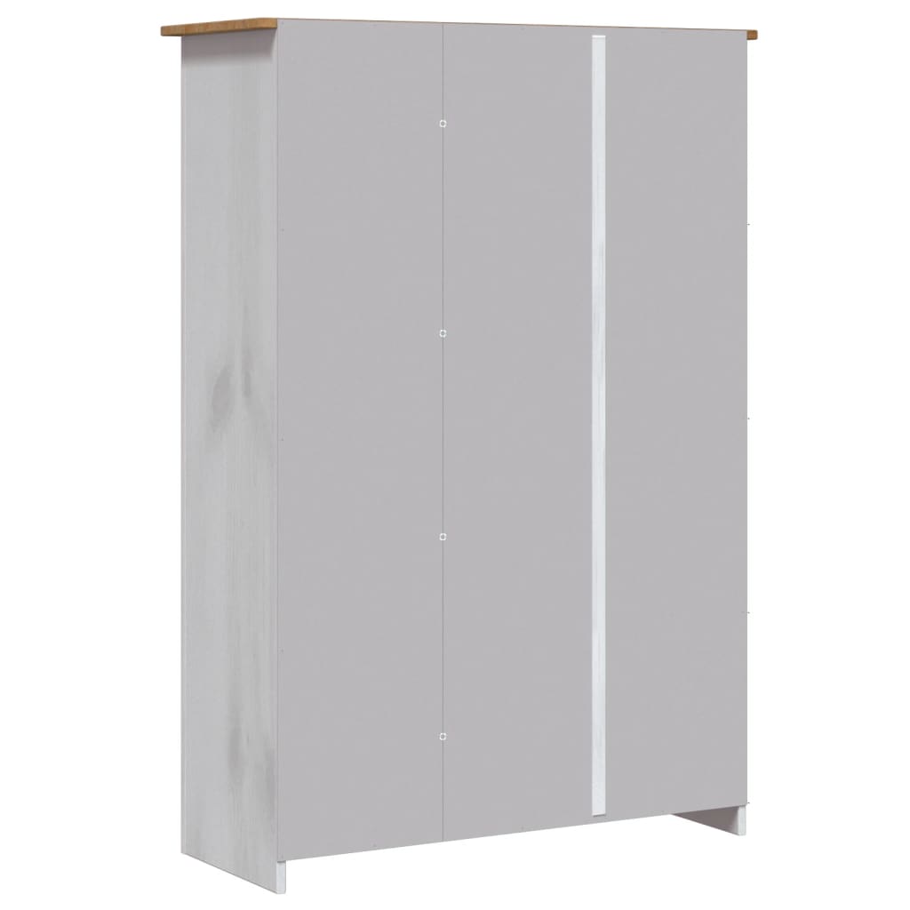 8719883682327_g_en_hd_5 vidaXL 3-Door Wardrobe White 118x50x171.5 cm Pine Panama Range - Image 8
