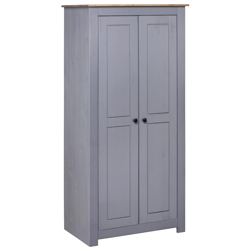 8719883682341_a_en_hd_1 vidaXL Wardrobe Grey 80x50x171.5 cm Solid Pine Panama Range - Image 1
