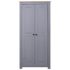 vidaXL Wardrobe Grey 80x50x171.5 cm Solid Pine Panama Range - Image 4
