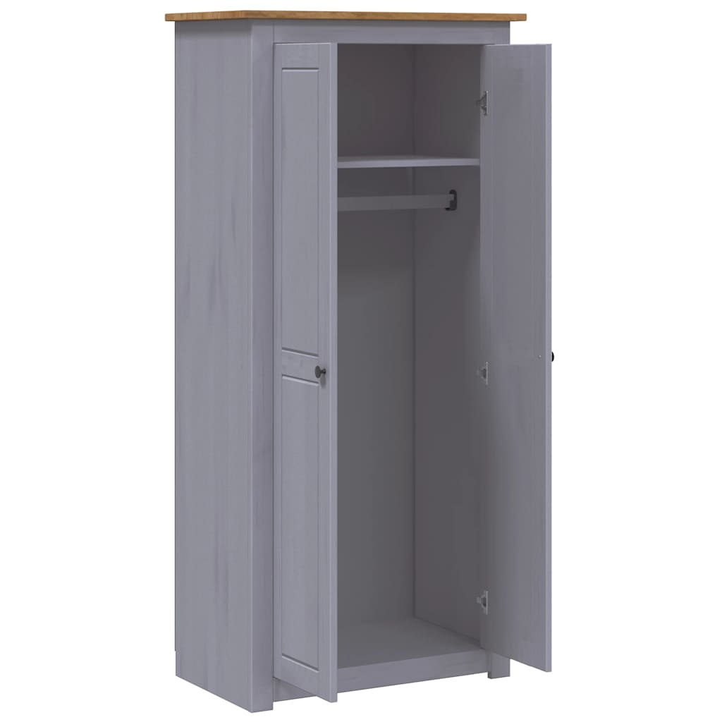 8719883682341_g_en_hd_3 vidaXL Wardrobe Grey 80x50x171.5 cm Solid Pine Panama Range - Image 5