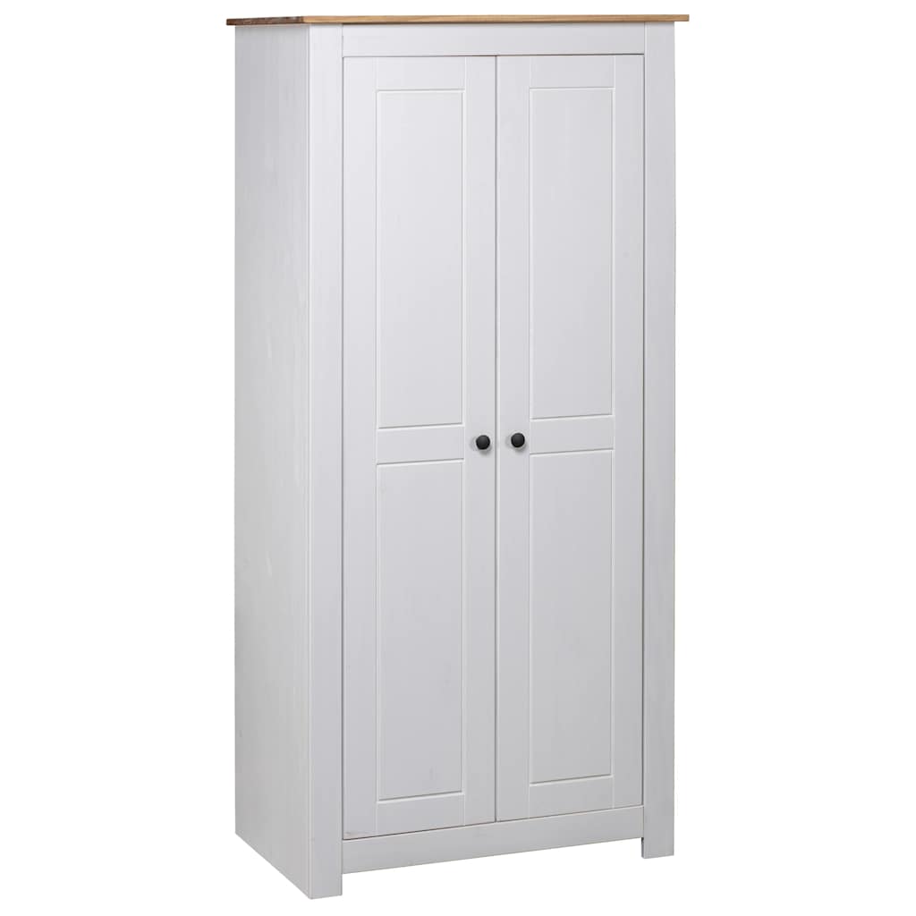 8719883682358_a_en_hd_1 vidaXL Wardrobe White 80x50x171.5 cm Solid Pine Panama Range - Image 1