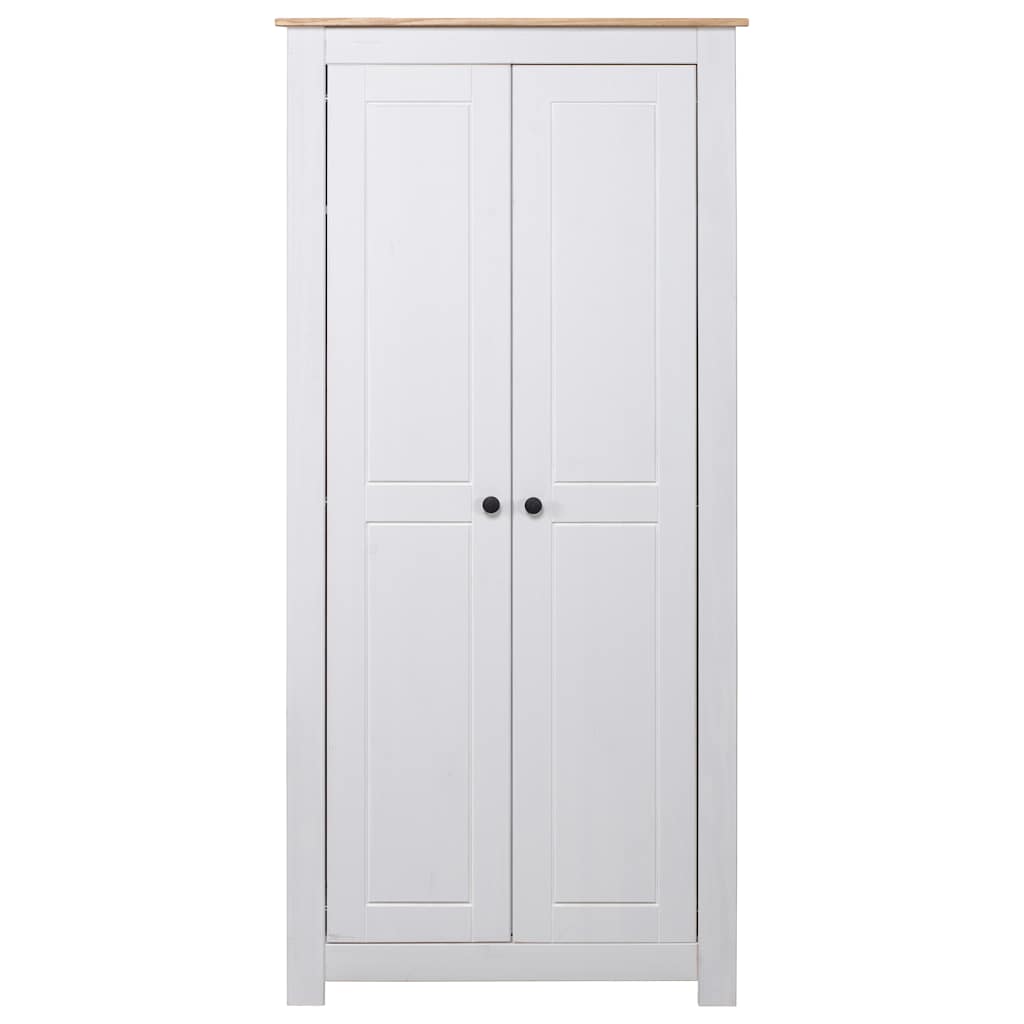8719883682358_g_en_hd_2 vidaXL Wardrobe White 80x50x171.5 cm Solid Pine Panama Range - Image 4