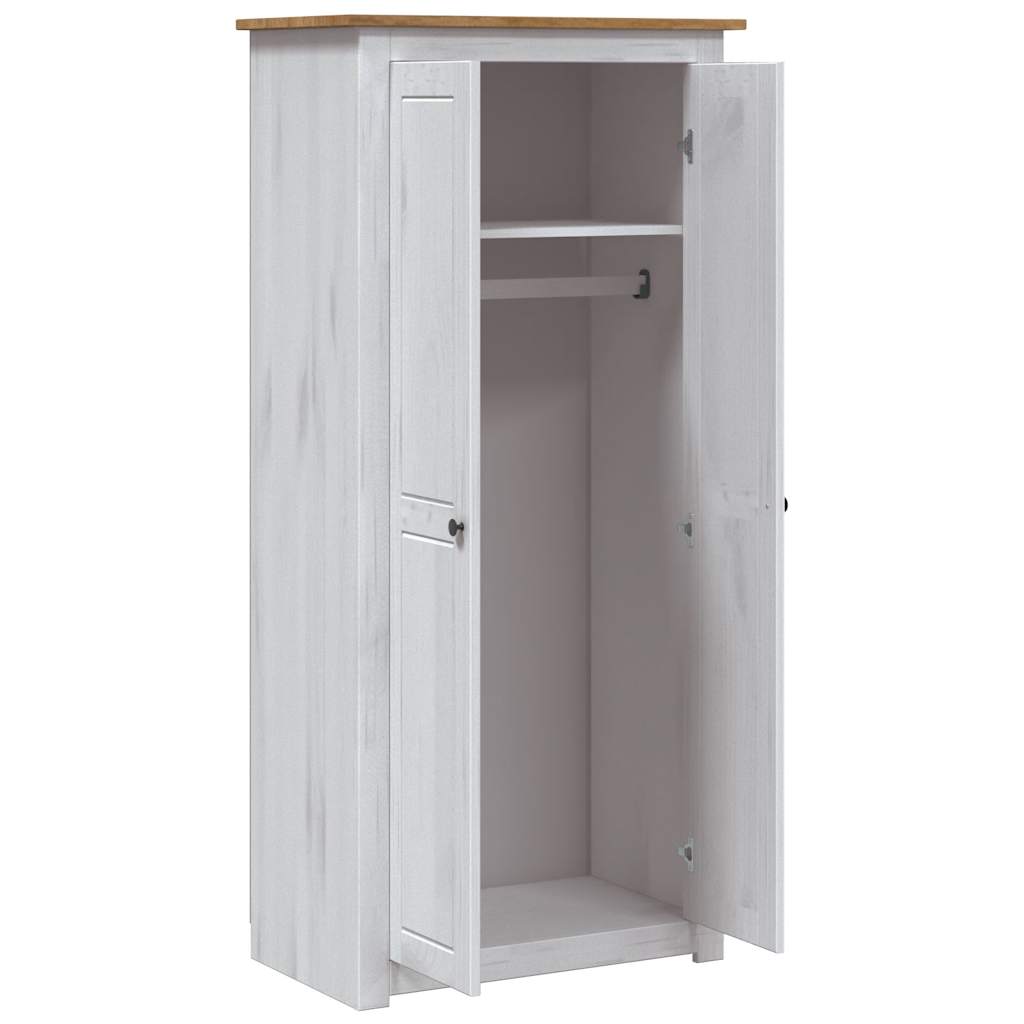 8719883682358_g_en_hd_3 vidaXL Wardrobe White 80x50x171.5 cm Solid Pine Panama Range - Image 5