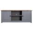 vidaXL TV Cabinet Grey 120x40x50 cm Solid Pine Wood Panama Range - Image 2