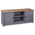 vidaXL TV Cabinet Grey 120x40x50 cm Solid Pine Wood Panama Range - Image 5
