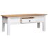 vidaXL Coffee Table White 100x60x45 cm Solid Pine Wood Panama Range - Image 3