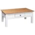 vidaXL Coffee Table White 100x60x45 cm Solid Pine Wood Panama Range - Image 4