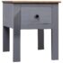 vidaXL Bedside Cabinet Grey 46x40x57 cm Pine Panama Range