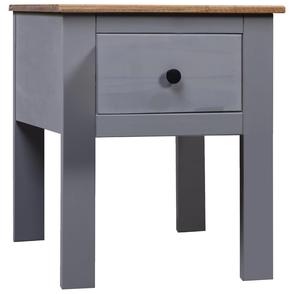 8719883682617_a_en_hd_1 vidaXL Bedside Cabinet Grey 46x40x57 cm Pine Panama Range - Image 1