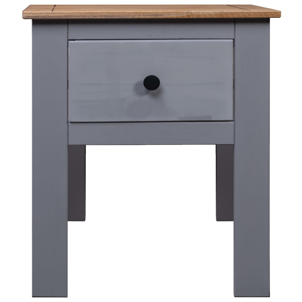 8719883682617_g_en_hd_2 vidaXL Bedside Cabinet Grey 46x40x57 cm Pine Panama Range - Image 4