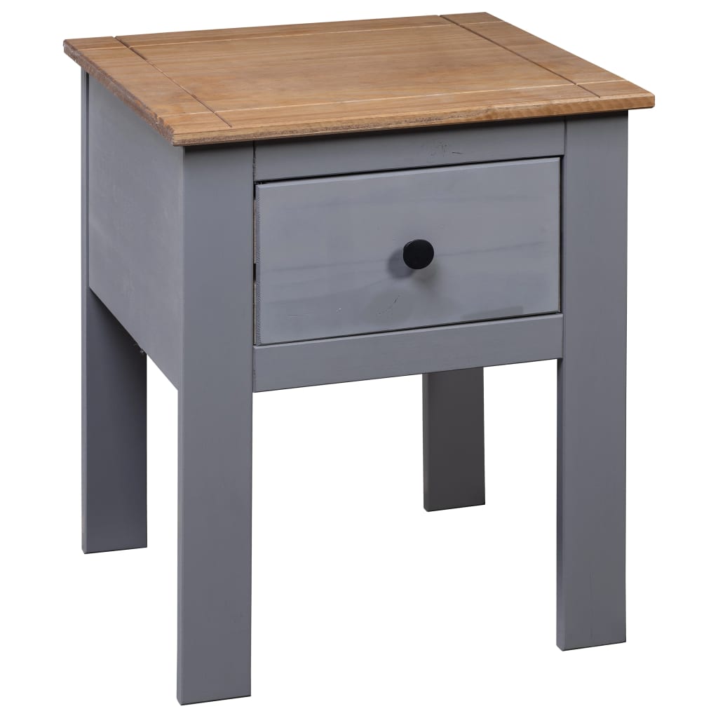 8719883682617_g_en_hd_3 vidaXL Bedside Cabinet Grey 46x40x57 cm Pine Panama Range - Image 5