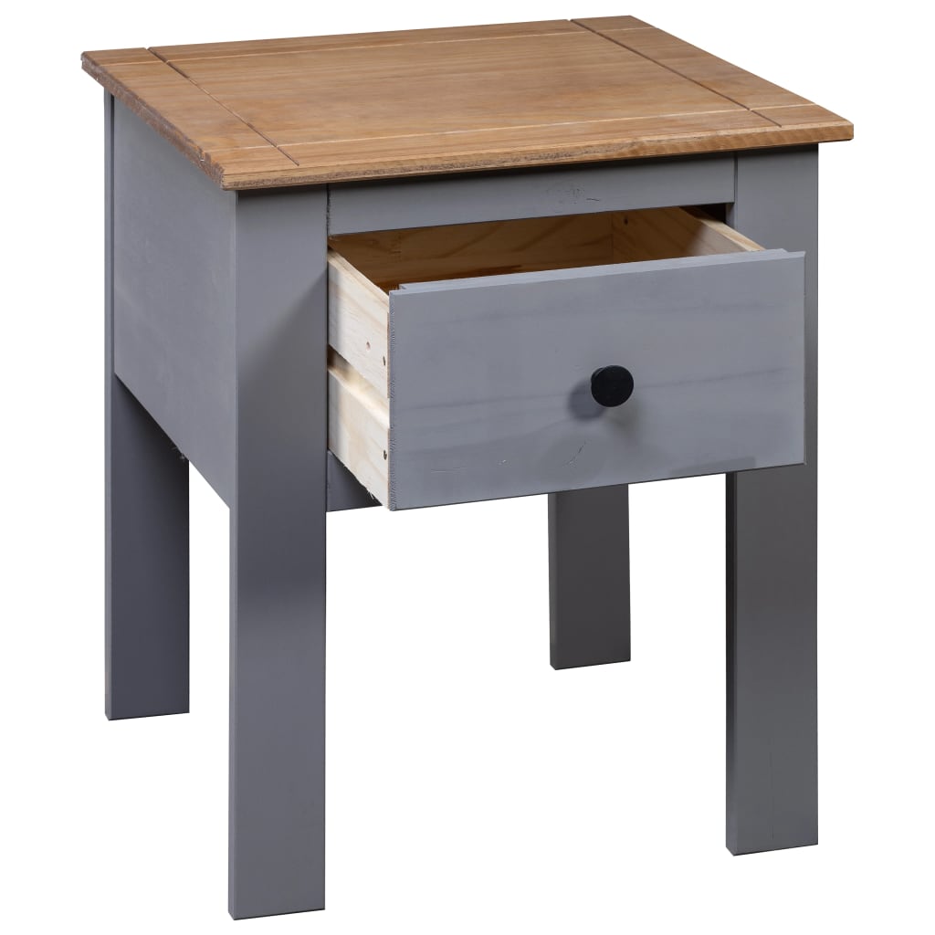 8719883682617_g_en_hd_4 vidaXL Bedside Cabinet Grey 46x40x57 cm Pine Panama Range - Image 6