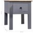 vidaXL Bedside Cabinet Grey 46x40x57 cm Pine Panama Range - Image 10