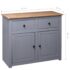 vidaXL Sideboard Grey 93x40x80 cm Solid Pinewood Panama Range - Image 11