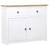 vidaXL Sideboard White 93x40x80 cm Solid Pinewood Panama Range