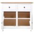 vidaXL Sideboard White 93x40x80 cm Solid Pinewood Panama Range - Image 8