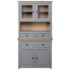 vidaXL Highboard Grey 93x40.5x180 cm Solid Pine Panama Range - Image 4