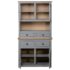 vidaXL Highboard Grey 93x40.5x180 cm Solid Pine Panama Range - Image 5