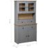 vidaXL Highboard Grey 93x40.5x180 cm Solid Pine Panama Range - Image 8