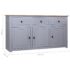 vidaXL Sideboard Grey 135x40x80 cm Solid Pinewood Panama Range - Image 12