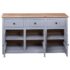 vidaXL Sideboard Grey 135x40x80 cm Solid Pinewood Panama Range - Image 9