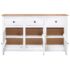 vidaXL Sideboard White 135x40x80 cm Solid Pinewood Panama Range - Image 5